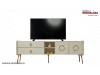 Comoda TV alba pt. living modern elegant Dolce de lux. Unitate Tv DLC