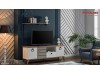 Comoda TV Living Modern finisaj alb si lemn Design Scandinav Lavin