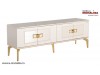 Mobilier TV alb Modern Unitate Tv pentru Living cu Design Elegant - Veyron Gold