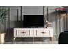 Mobilier TV alb Modern Unitate Tv pentru Living cu Design Elegant - Veyron Gold